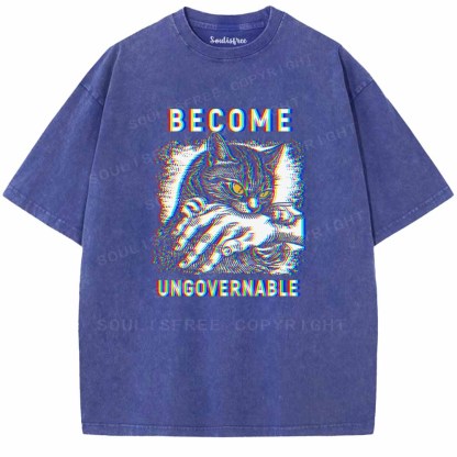 Soulisfree  BECOME UNGOVERNABLE Washed Tee