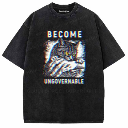 Soulisfree  BECOME UNGOVERNABLE Washed Tee