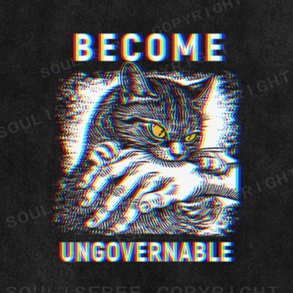 Soulisfree  BECOME UNGOVERNABLE Washed Tee