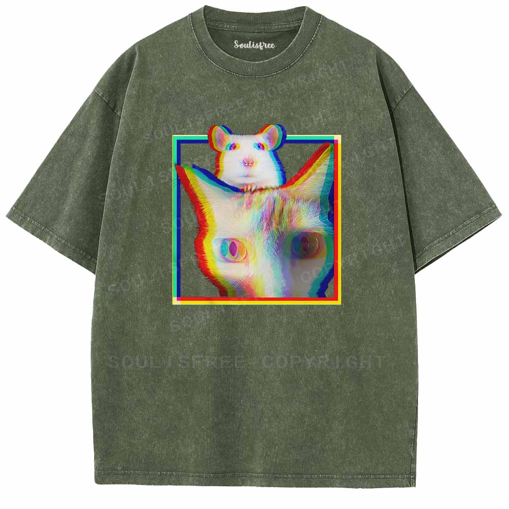 Soulisfree  Glitchy Roommates  Washed Tee
