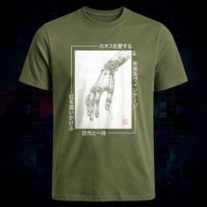 Soulisfree Cyberpunk Mechanical Hand Classic Tee