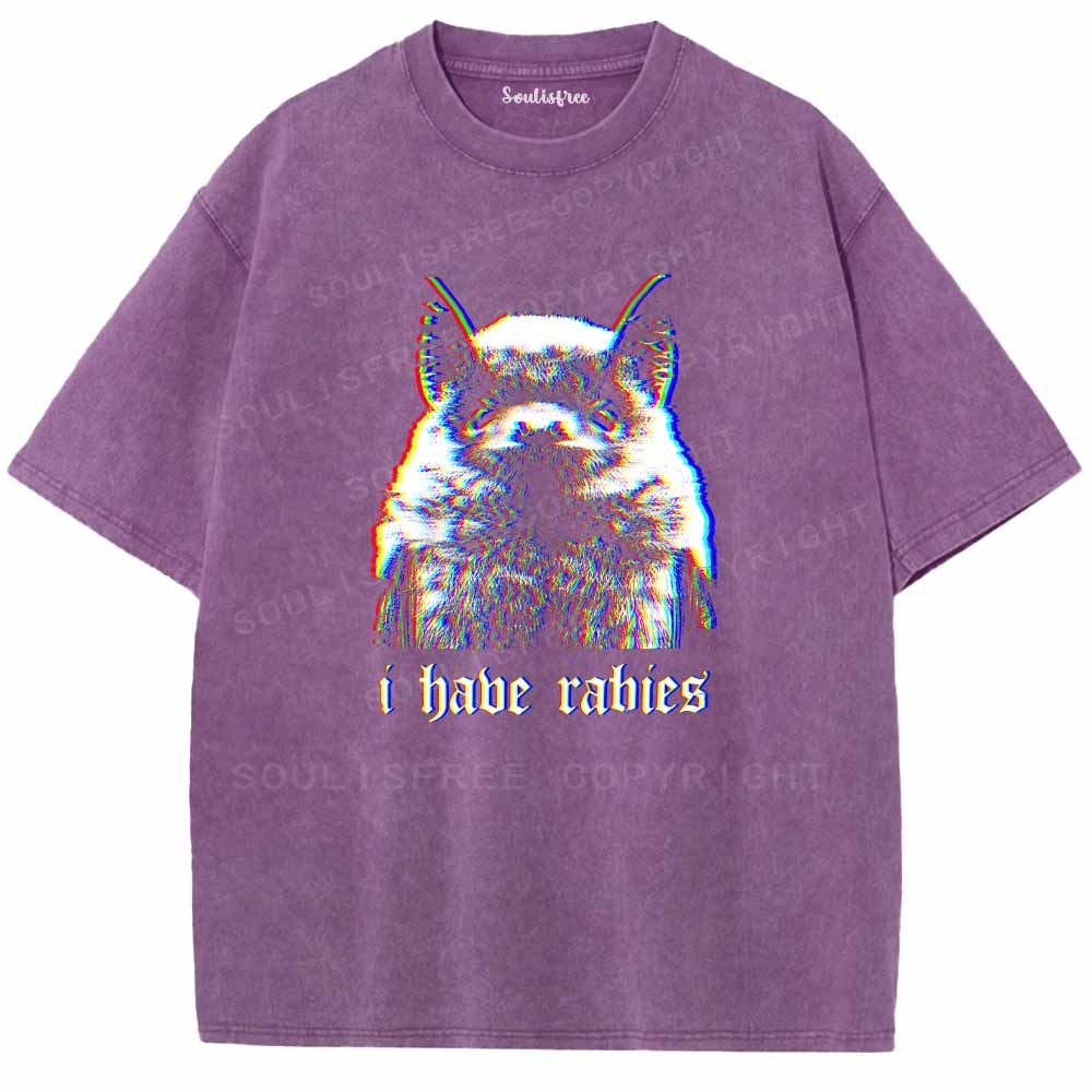 Soulisfree  I Habe Rabies Washed Tee