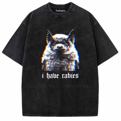 Soulisfree  I Habe Rabies Washed Tee