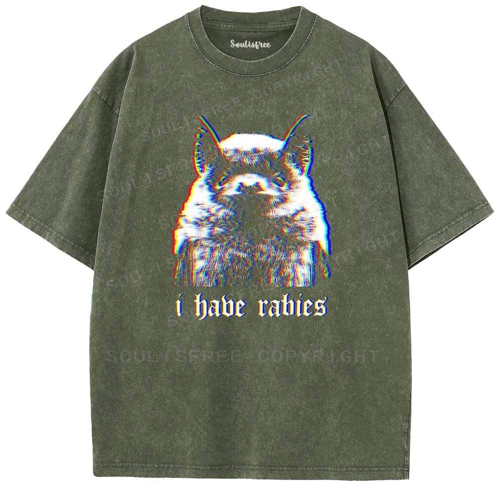 Soulisfree  I Habe Rabies Washed Tee