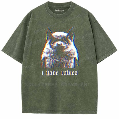 Soulisfree  I Habe Rabies Washed Tee