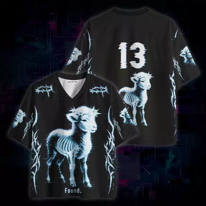 Soulisfree Found Lamb Icy Glitch  Mesh Jersey
