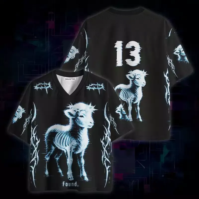 Soulisfree Found Lamb Icy Glitch  Mesh Jersey