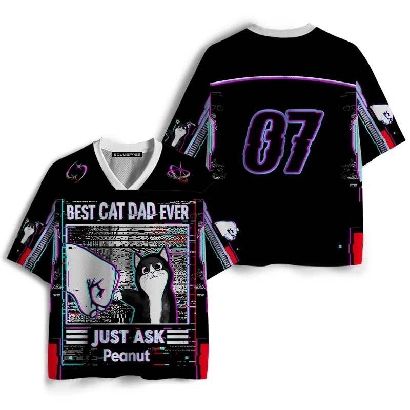 Soulisfree BEST CAT DAD EVER Mesh Jersey