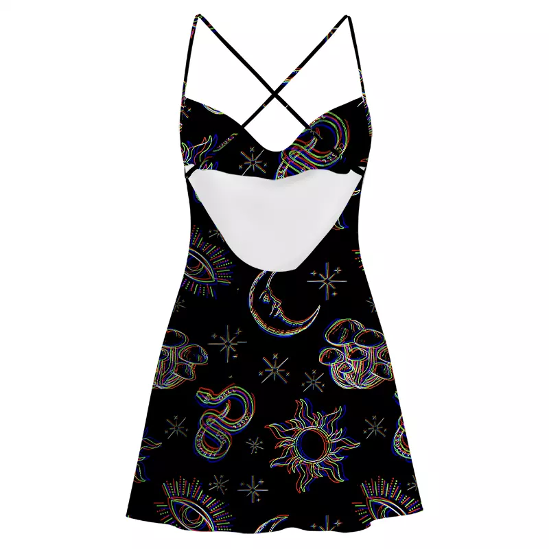 Soulisfree Sacred Glow Satin Mini Dress