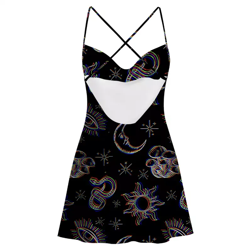 Soulisfree Sacred Glow Satin Mini Dress