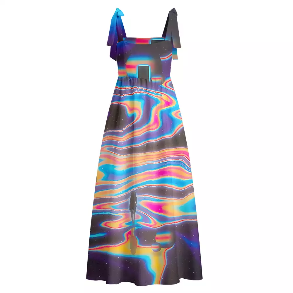 Soulisfree Interstellar Dream Walk Maxi Dress – Bow Strap