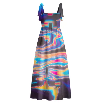 Soulisfree Interstellar Dream Walk Maxi Dress – Bow Strap