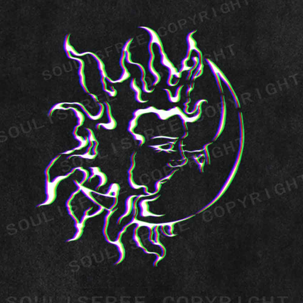 Soulisfree Radiant Sun, Silent Moon Washed Tee
