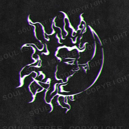 Soulisfree Radiant Sun, Silent Moon Washed Tee
