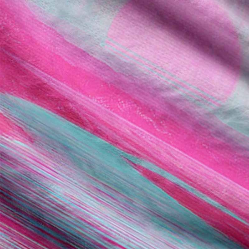 Soulisfree Pastel Horizon Fuzzy Cardigan Sweater 