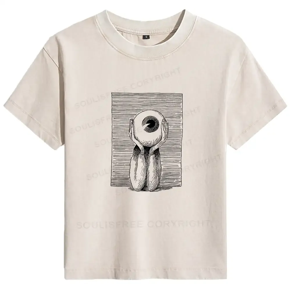 Designed The Eye of the Beholder Basic Washed T-shirt