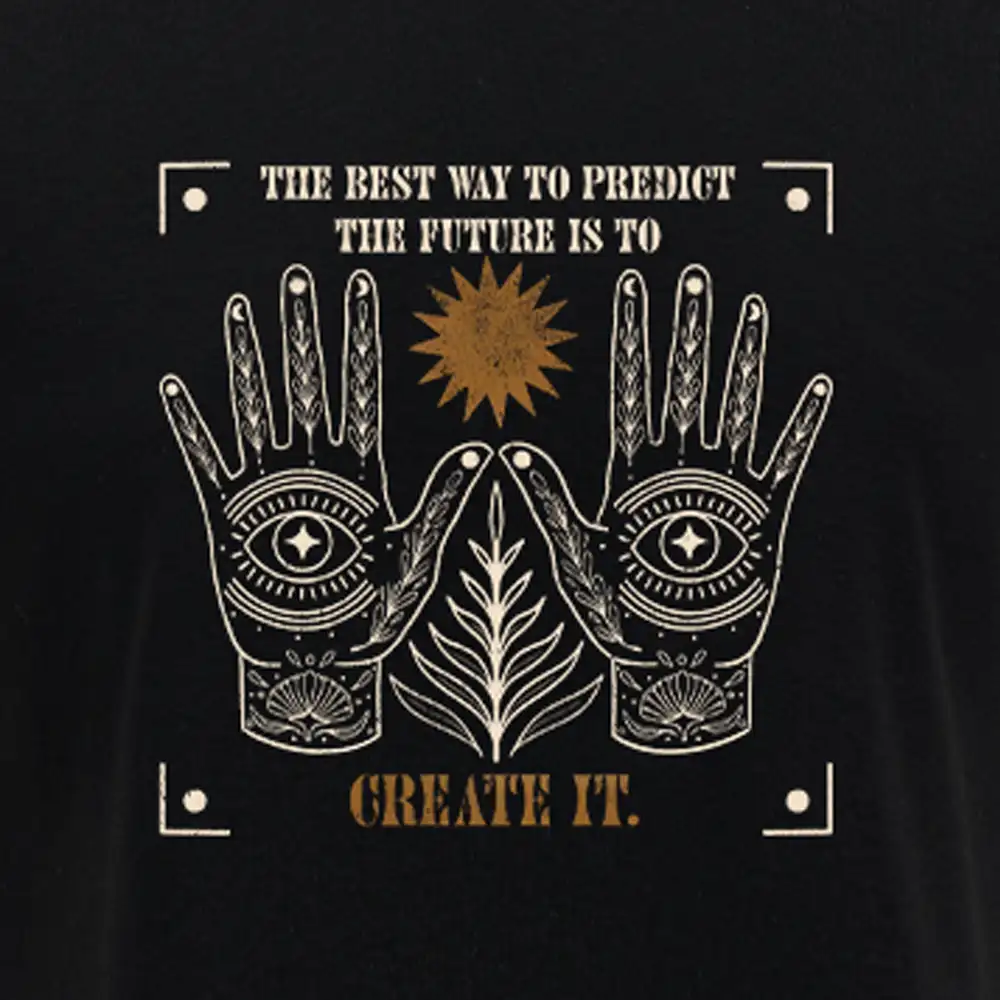 Creating The Future Block Raglan Long Sleeve Crop Top