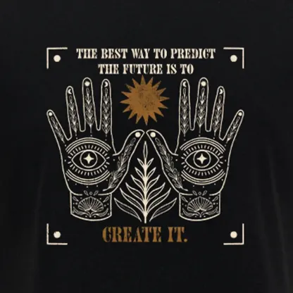 Creating The Future Block Raglan Long Sleeve Crop Top