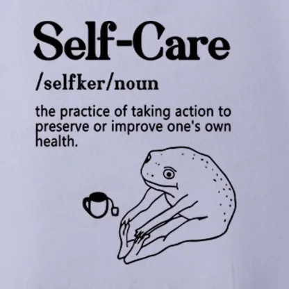 Self Care Washed T-shirt Fleece Hoodie Set