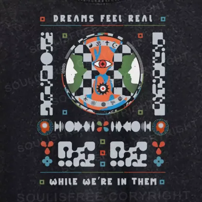 Dreams Feel Real While We're in Them Washed Crop T-shirt