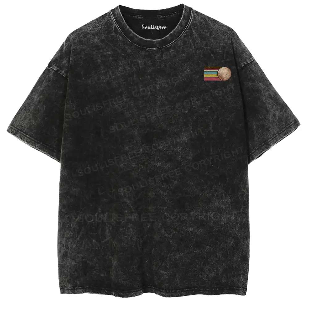 Never Forget Pluto Washed Space T-shirt
