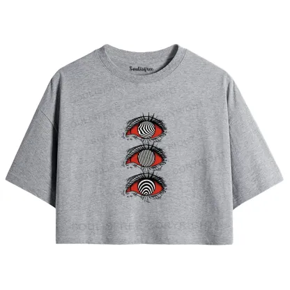 Psychedelic Eye Crop Top