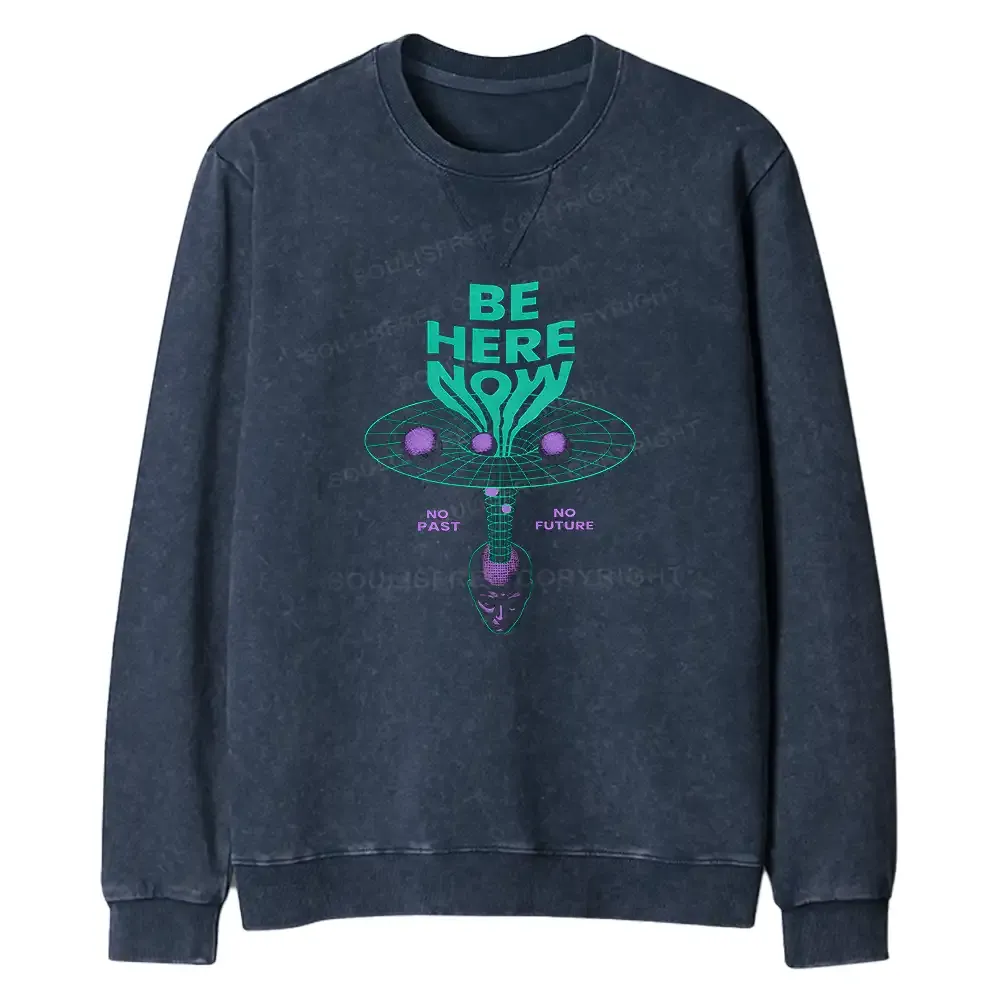 Designed Here Now Regular Fit Washed Sweatshirt