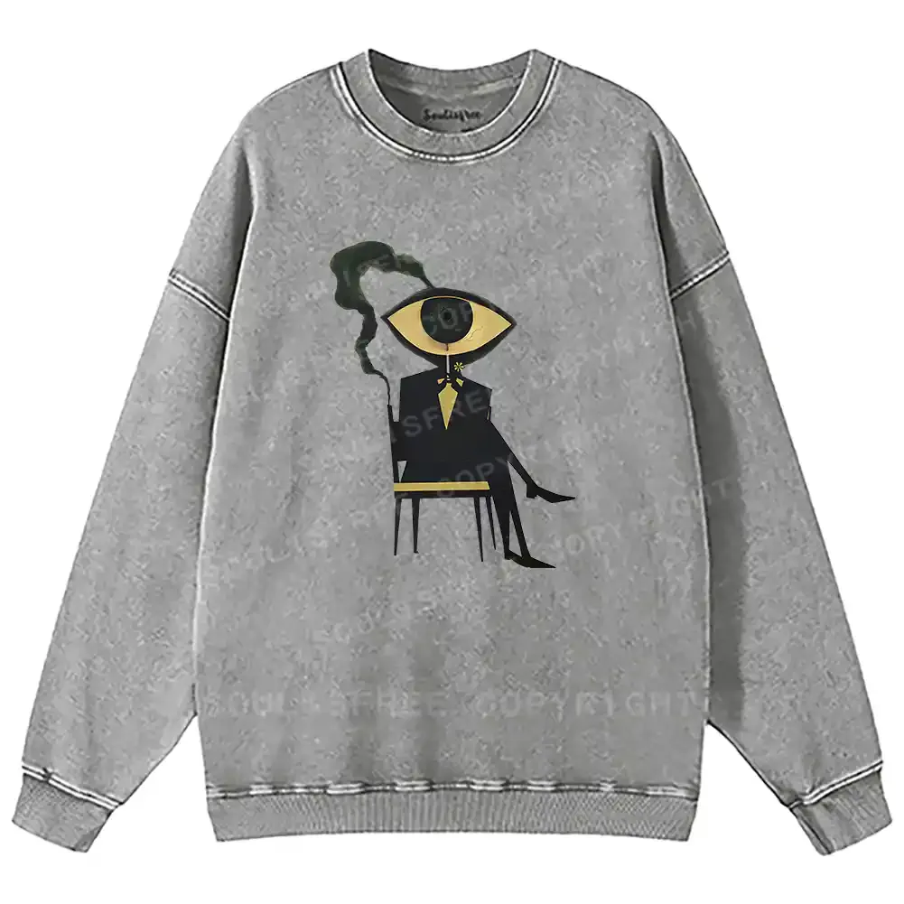 Visionary Figure Washed Sweatshirts