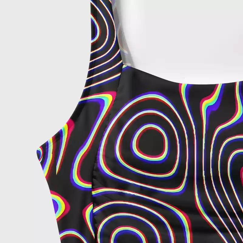 Soulisfree Psy Current – Liquid Energy One‑Piece Swimsuit