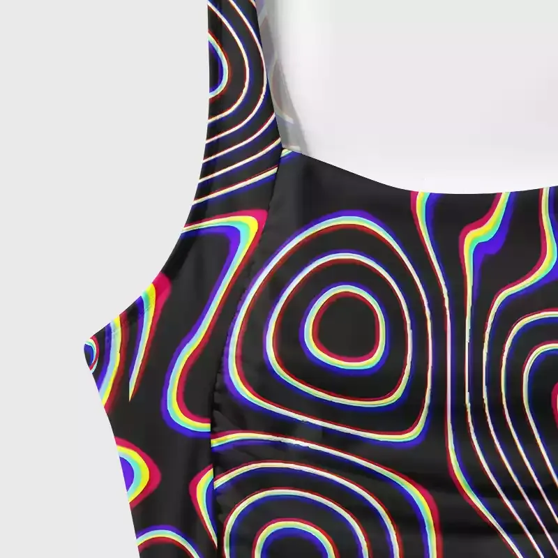 Soulisfree Psy Current – Liquid Energy One‑Piece Swimsuit