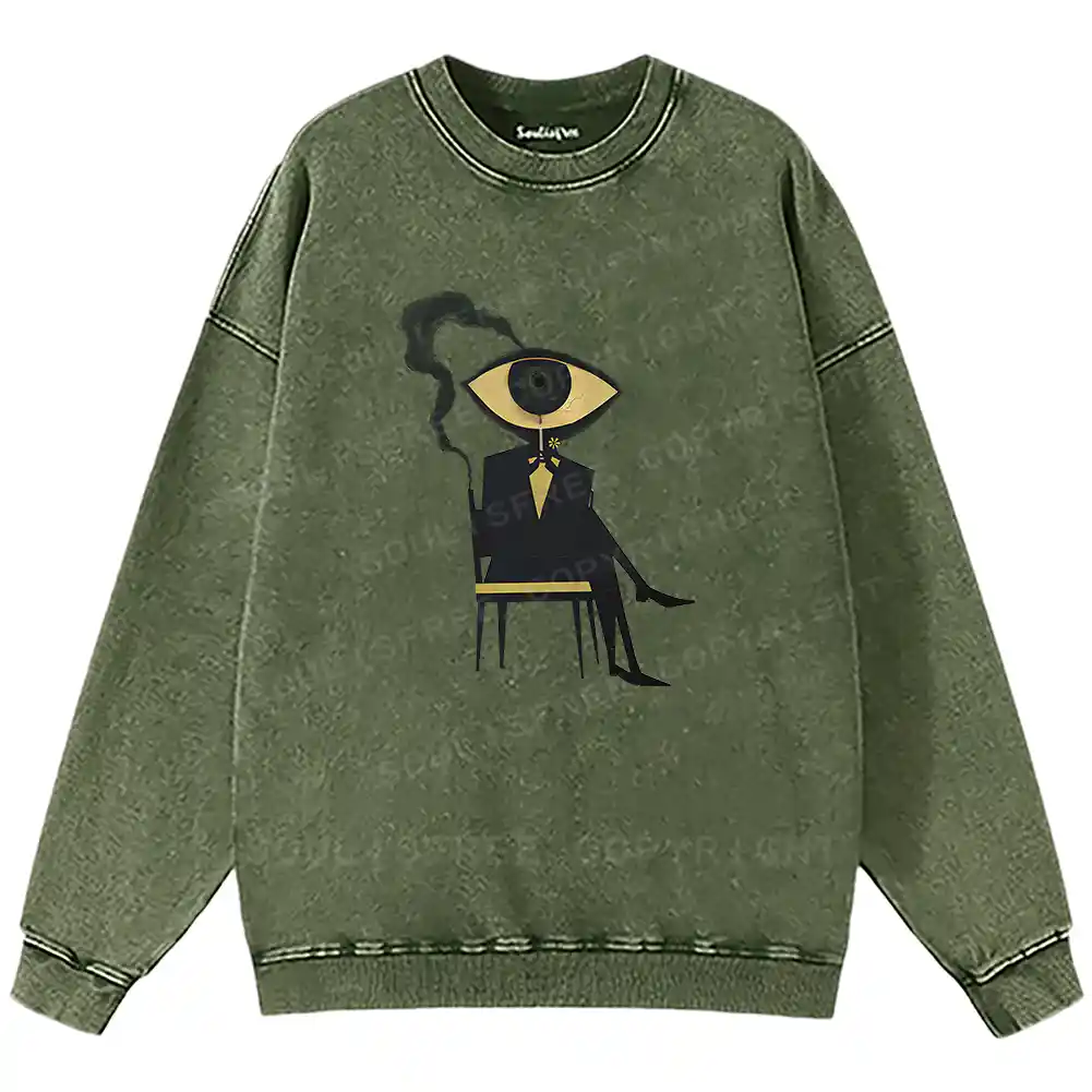 Visionary Figure Washed Sweatshirts