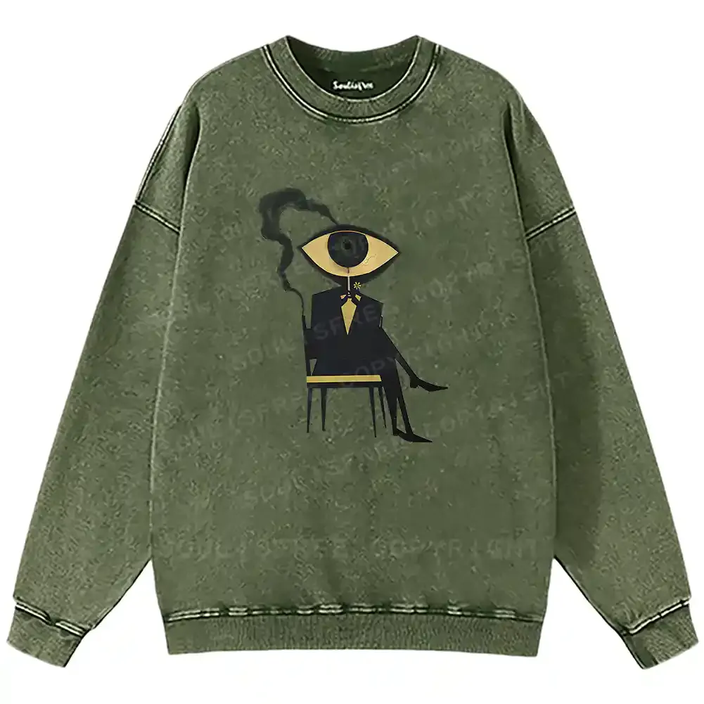 Visionary Figure Washed Sweatshirts