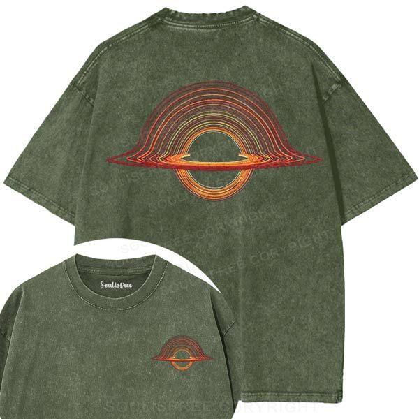 Planet Aperture Washed Space T-shirts
