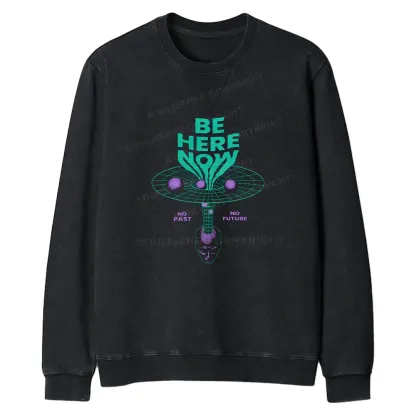 Here Now Regular Fit Washed Sweatshirt