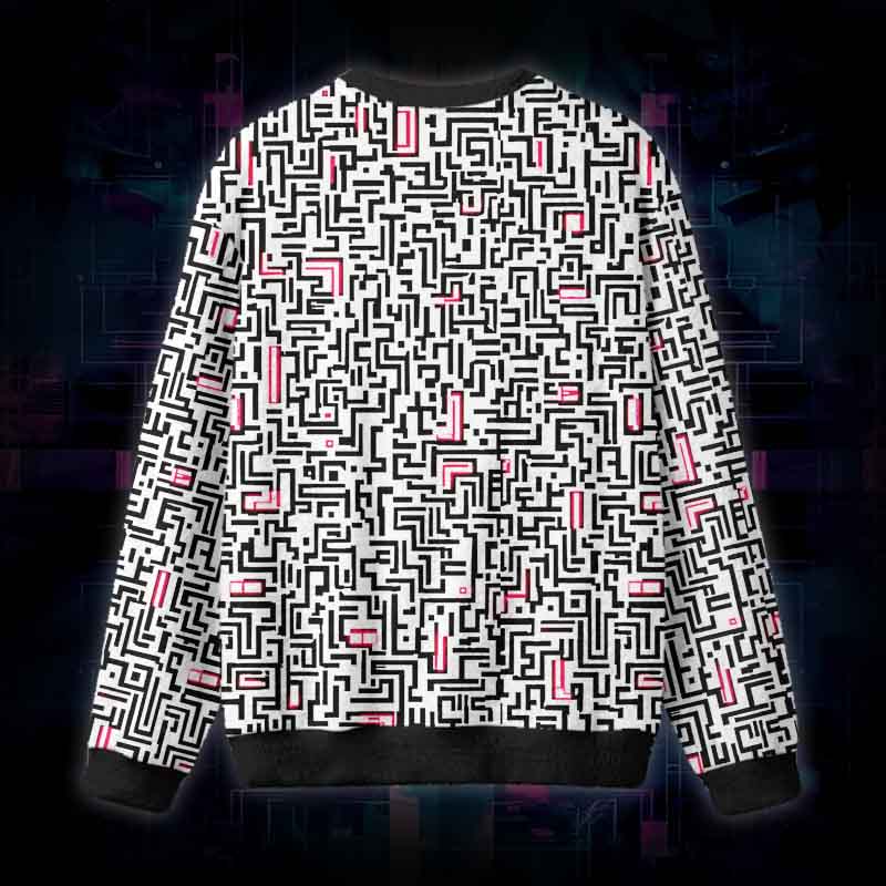 Soulisfree Exit Unknown Fuzzy Crewneck Sweater