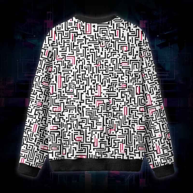 Soulisfree Exit Unknown Fuzzy Crewneck Sweater