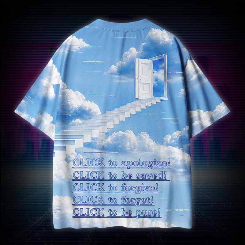 Soulisfree  CLICK TO ASCEND  Cotton Tee