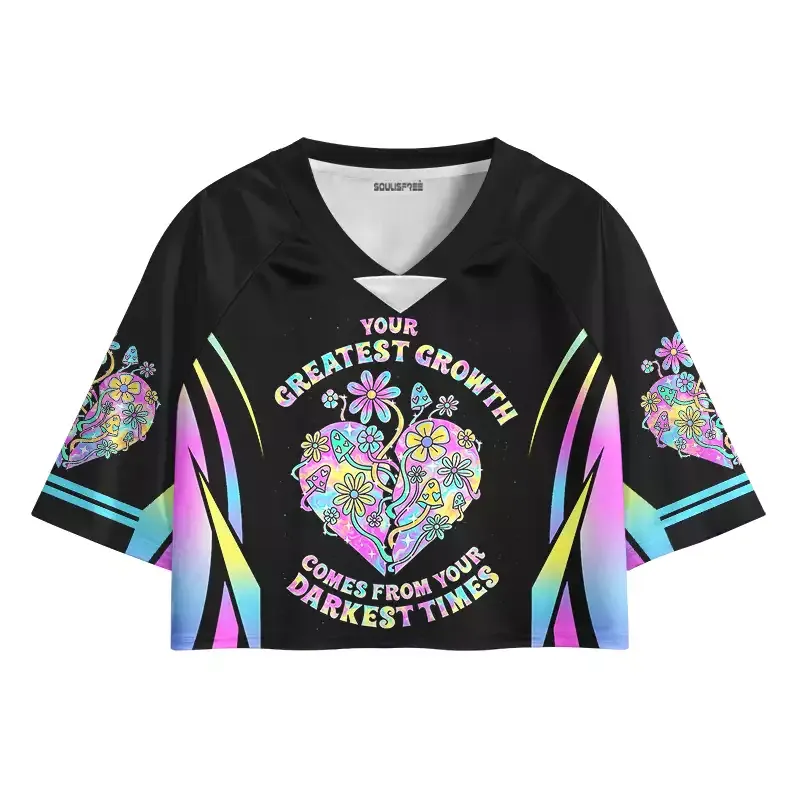 Designed Soulisfree Heart of Growth Cropped Jersey
