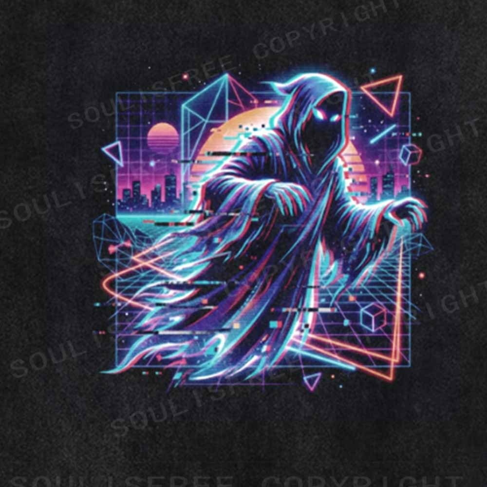 Soulisfree 80s Ghost Glitch Washed Tee