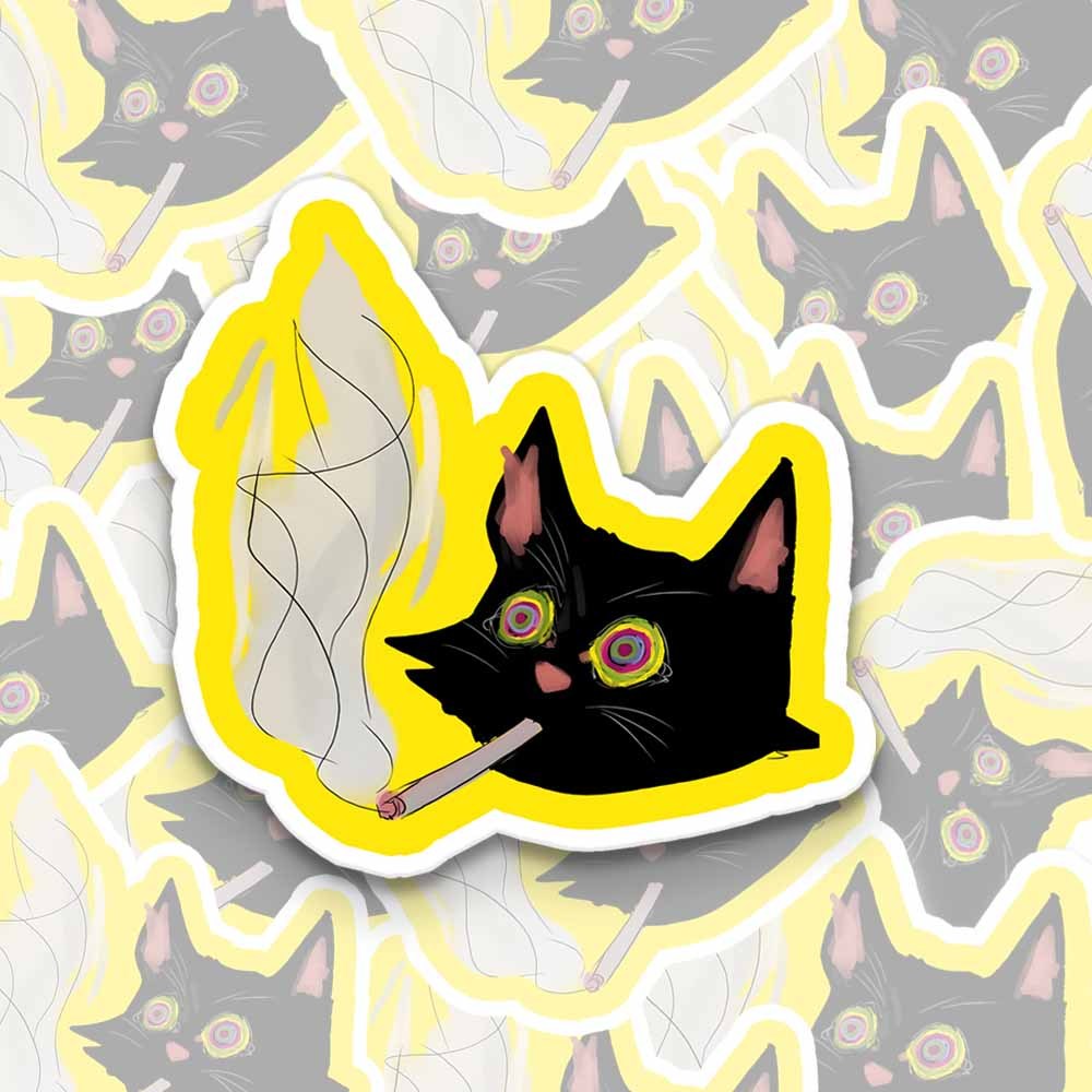 A Smoking Person 1PCS Stickers