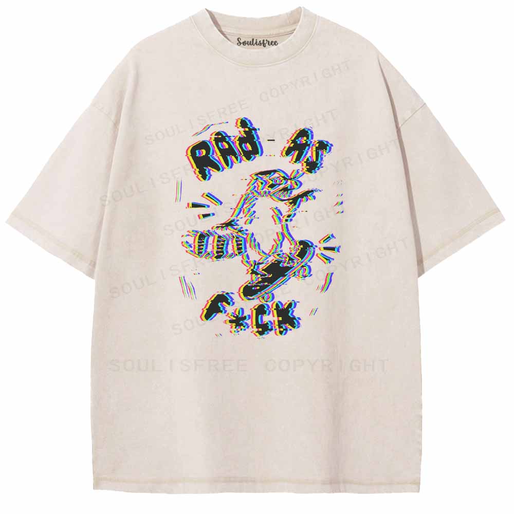 Soulisfree  RAD AS F*CK Washed Tee