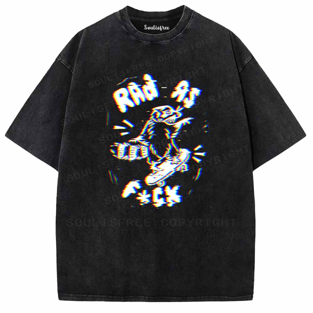 Soulisfree  RAD AS F*CK Washed Tee