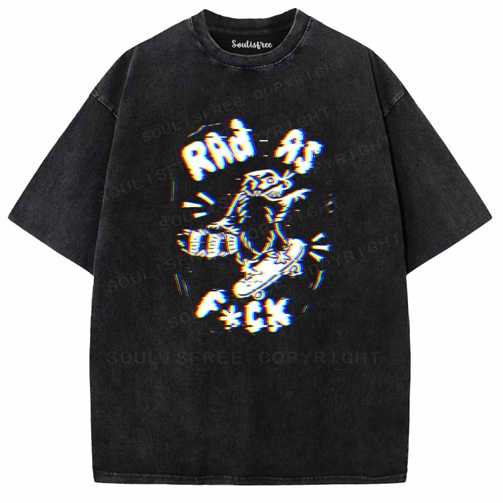 Soulisfree  RAD AS F*CK Washed Tee