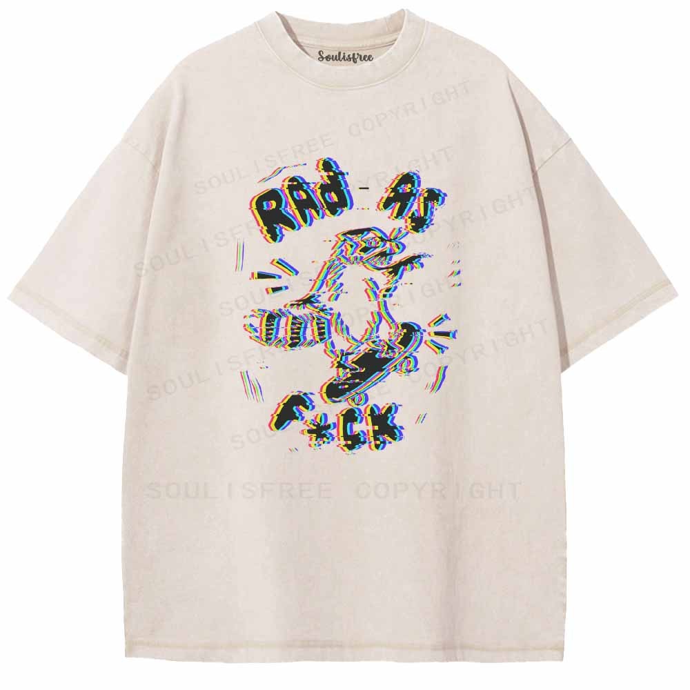 Soulisfree RAD AS F*CK Washed Tee