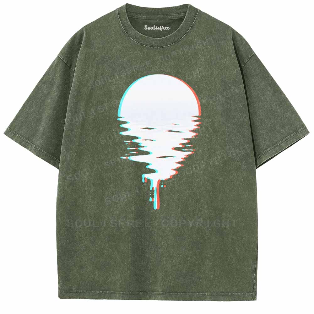 Soulisfree  Liquid Light, Glitch Night Washed Tee