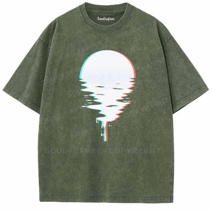Soulisfree  Liquid Light, Glitch Night Washed Tee