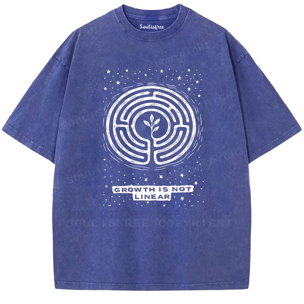 Growth Is Not Linear Washed T-shirt