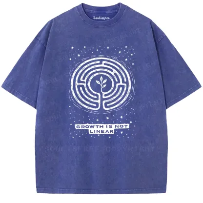 Growth Is Not Linear Washed T-shirt
