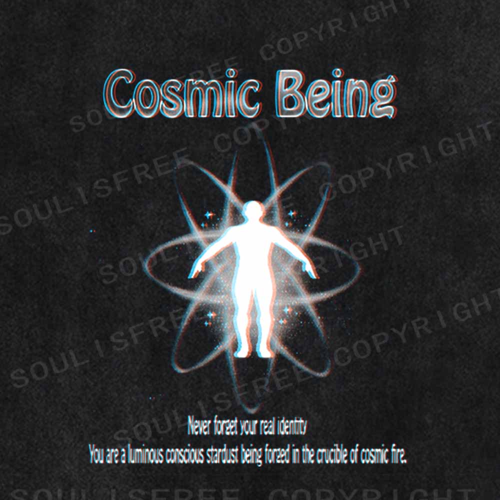 Soulisfree  Cosmic Being Washed Tee