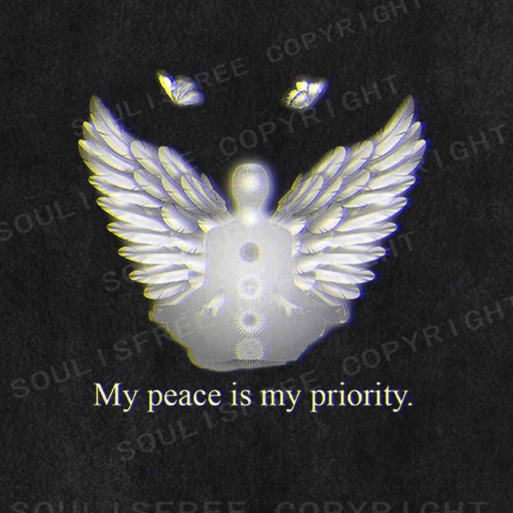 Soulisfree  My peace is my priority. Washed Tee